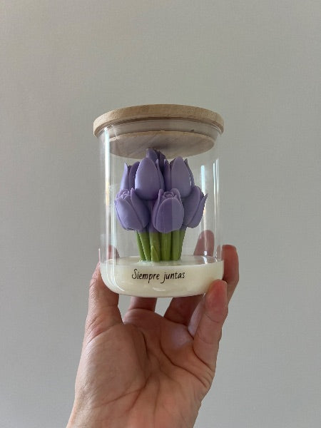 Vela tulipán frase
