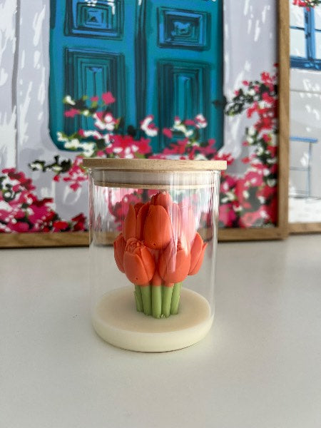Vela tulipán frase