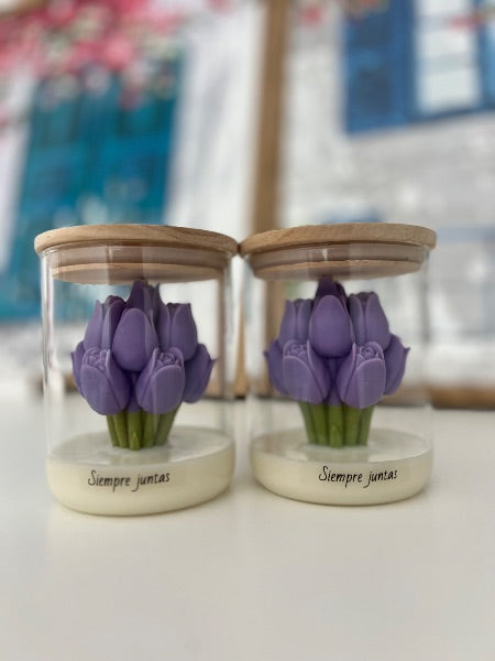 Vela tulipán frase
