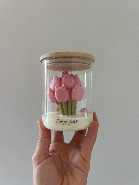 Vela tulipán frase