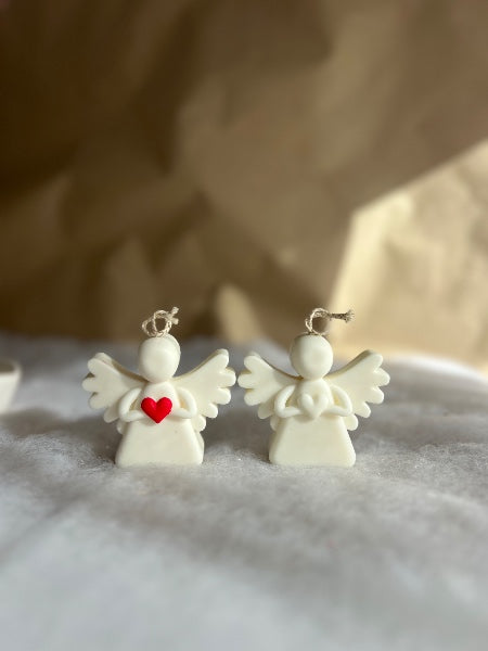 Vela ángel corazón