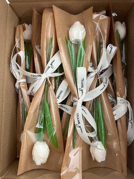 Vela flor tallo individual