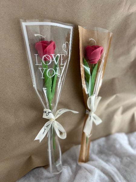 Vela flor tallo individual